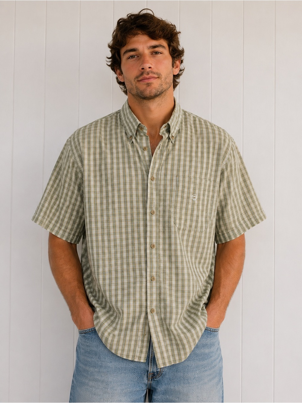Duck Head Plaid Button Front Shirt Cotton Outdoors Fishing Hiking Coastal XXL